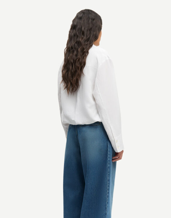 Samsøe Samsøe F26100024-WHITE Sadaphne Valge Pluus Naised Pluusid ja topid