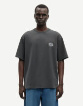 Samsøe Samsøe U26100015-BLACK TANLINE } Sagergei T-Shirt Black Tanline Men T-shirts