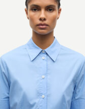 Samsøe Samsøe F26100034-BEL AIR BLUE } Sasky SS Shirt Bel Air Blue Women Blouses and tops