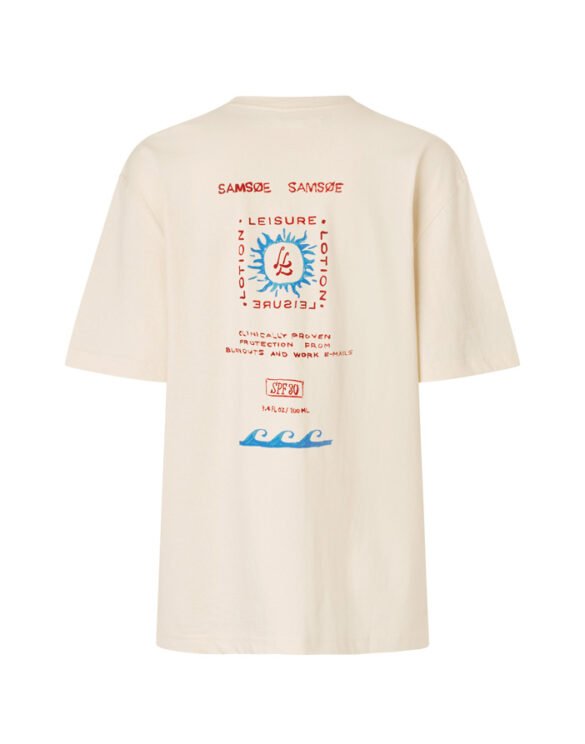 Samsøe Samsøe Meeste riided T-särgid Sagergei T-Särk Neutral Leisure U26100017-NEUTRAL LEISURE