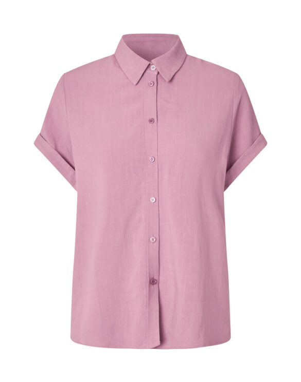 Samsøe Samsøe F26100101-ORCHID HAZE } Samajana SS Shirt Orchid Haze Women Blouses and tops
