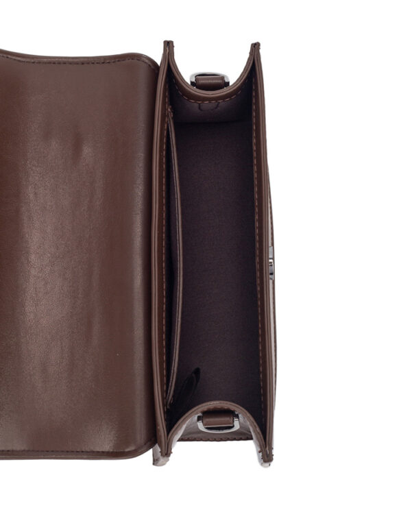 Hvisk Aksessuaarid Kotid Aria Glossy Structure Cocoa Õlakott Üleõlakotid 2601-127-010500-496 Cocoa