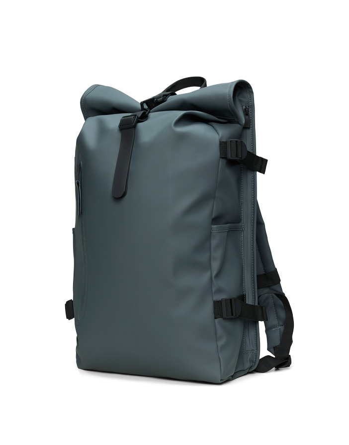 rains rolltop water resistant backpack Deepwater Rucksack Large ensuring a soft touch combined with exceptional durability and a waterproof finish that reliably shields your belongings from moderate rain Rains Sibu Rolltop Rucksack Mini