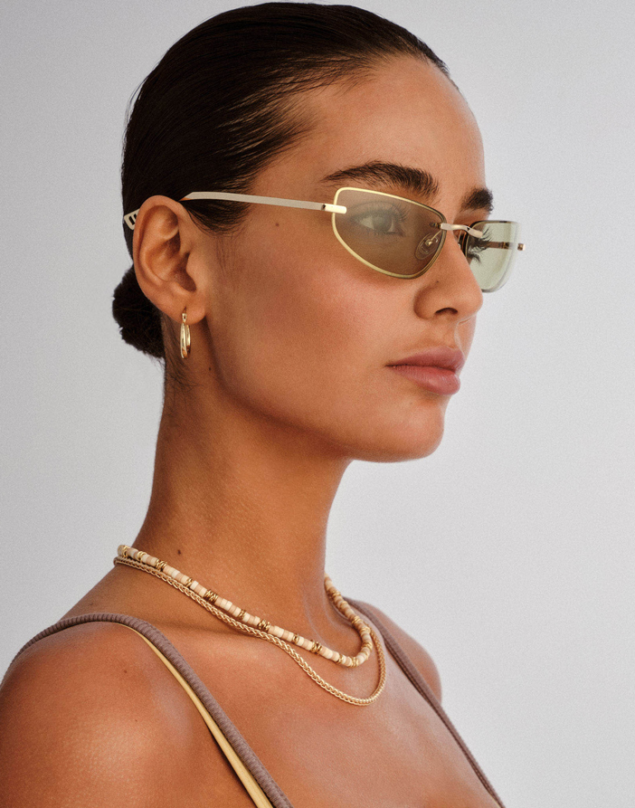 Le Specs Bubbles Gold Moss Sunglasses | New In | Watch Wear