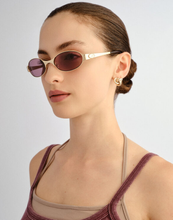 Le Specs LSU2627917 Frostbite Bright Gold Päikeseprillid Aksessuaarid Prillid Päikeseprillid