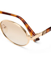 Le Specs LSU2627921 Icicle Bright Gold Brown Grad Päikeseprillid Aksessuaarid Prillid Päikeseprillid