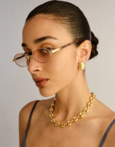 Le Specs LSU2627921 Icicle Bright Gold Brown Grad Päikeseprillid Aksessuaarid Prillid Päikeseprillid