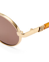 Le Specs Accessories Glasses Icicle Bright Gold Smokey Brown Mono Sunglasses LSU2627922
