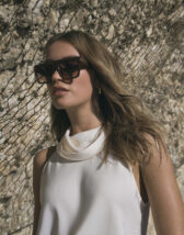 Le Specs Offside Dark Cocoa Sunglasse lifestyle image