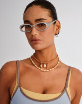 Le Specs LSP2652346 Outta Love Silver Pearl Sunglasses Accessories Glasses Sunglasses