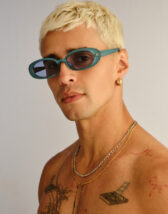 Le Specs LWF2627912 Outta Love Blue Pearl Wide Fit Sunglasses Accessories Glasses Sunglasses