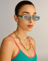 Le Specs LWF2627912 Outta Love Blue Pearl Wide Fit Päikeseprillid Aksessuaarid Prillid Päikeseprillid