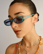 Le Specs LWF2627912 Outta Love Blue Pearl Wide Fit Sunglasses Accessories Glasses Sunglasses