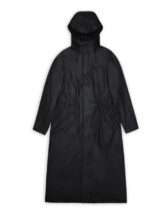 Bold Longest Jacket Black | Rains Outerwear | Watch Wear