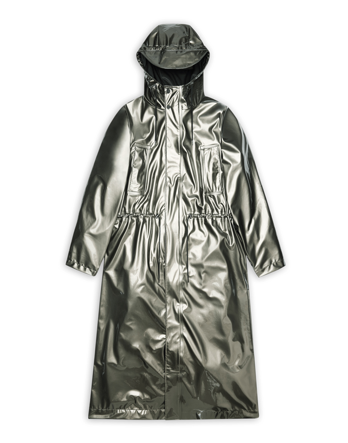 Bold Longest Jacket Raven | Rains Outerwear | Watch Wear