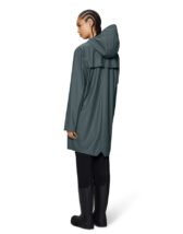 Rains 12020-153 Dark Grey Long Jacket Dark Grey Vihmajakk Meeste riided Naised Ülerõivad  Vihmajakid