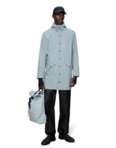 Rains 12020-147 Pool Long Jacket Pool Vihmajakk Meeste riided Naised Ülerõivad  Vihmajakid