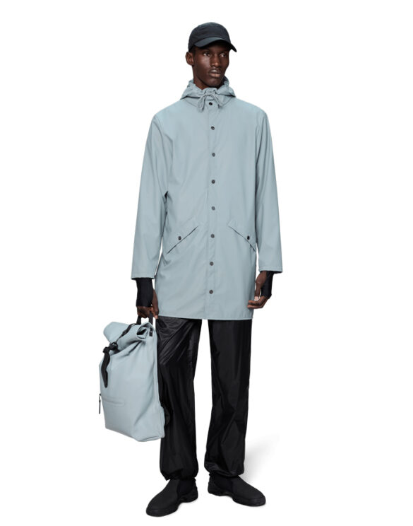 Rains 12020-147 Pool Long Jacket Pool Vihmajakk Meeste riided Naised Ülerõivad  Vihmajakid