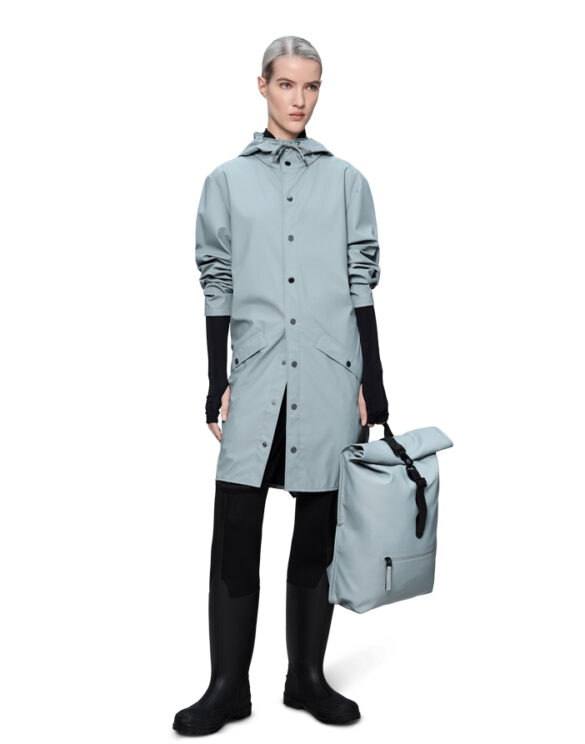 Rains 12020-147 Pool Long Jacket Pool Men Women  Outerwear Outerwear Rain jackets Rain jackets