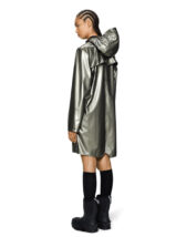 Rains 12020-150 Raven Long Jacket Raven Vihmajakk Meeste riided Naised Ülerõivad  Vihmajakid