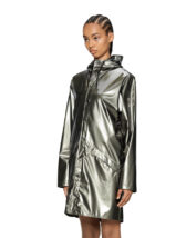 Rains 12020-150 Raven Long Jacket Raven Men Women  Outerwear Outerwear Rain jackets Rain jackets