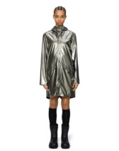 Rains 12020-150 Raven Long Jacket Raven Vihmajakk Meeste riided Naised Ülerõivad  Vihmajakid