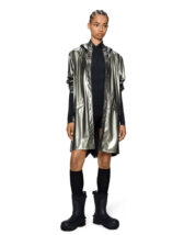 Rains 12020-150 Raven Long Jacket Raven Men Women  Outerwear Outerwear Rain jackets Rain jackets