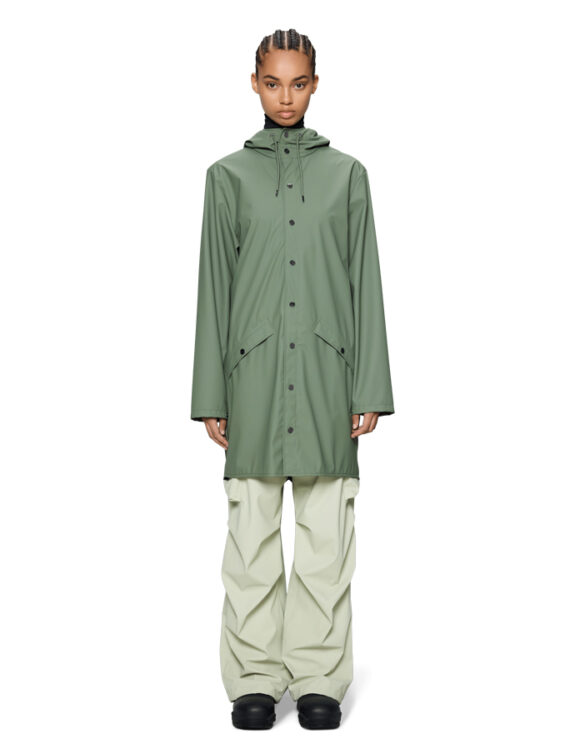 Rains 12020-145 Well Long Jacket Well Vihmajakk Meeste riided Naised Ülerõivad  Vihmajakid