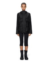 Rains 12210-01 Black Pocket Jacket Must Vihmajope Meeste riided Naised Ülerõivad  Vihmajakid