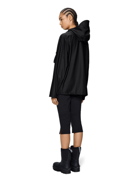 Rains 12210-01 Black Pocket Jacket Black Men Women  Outerwear Outerwear Rain jackets Rain jackets
