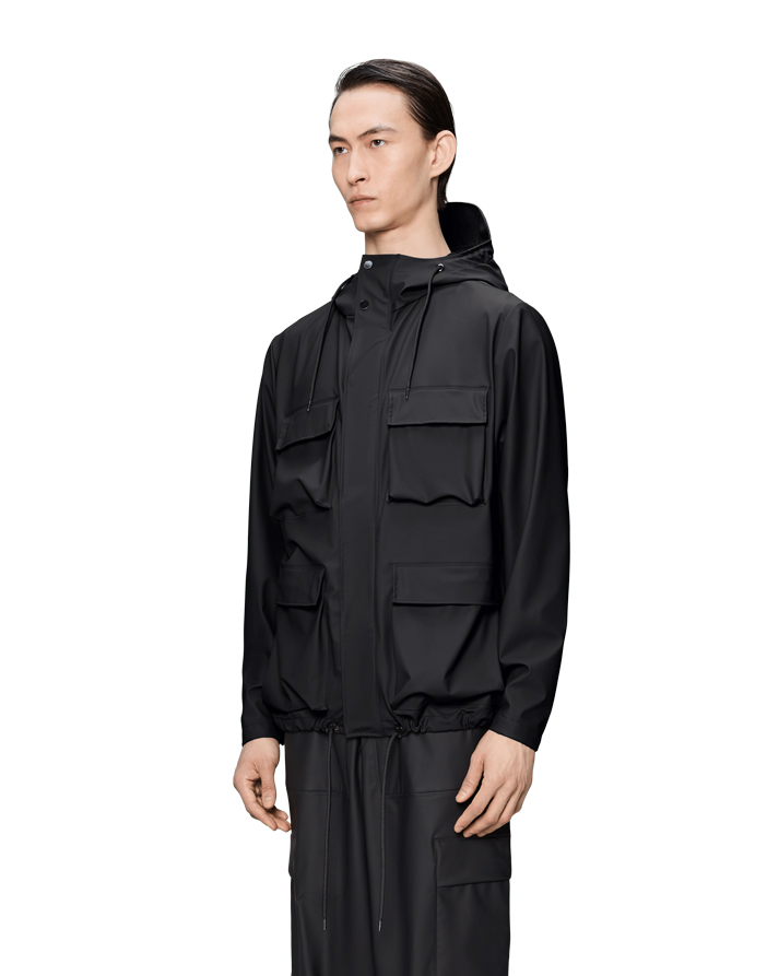 Pocket Jacket Black | Rains Outerwear | Watch Wear Online