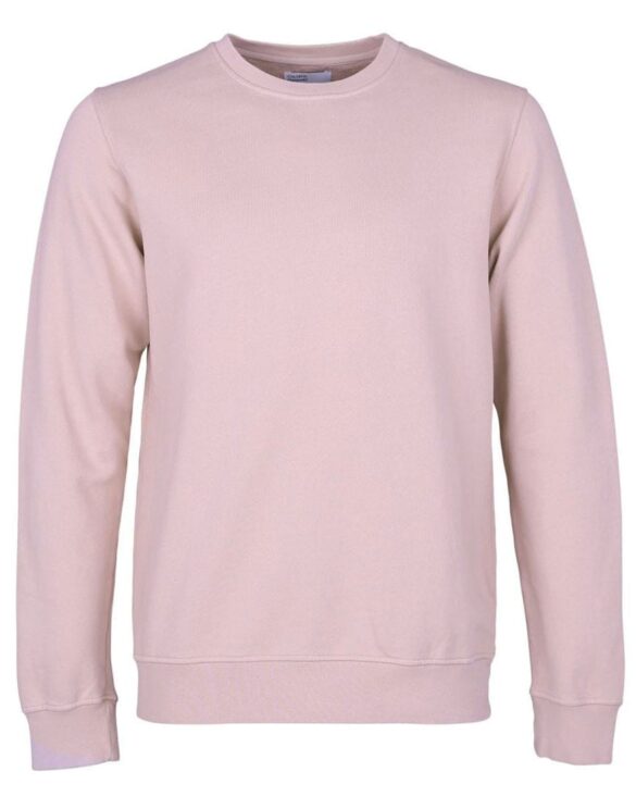 Colorful Standard Classic Organic Crew Faded Pink. Sustainable men's and women's sweatshirts.