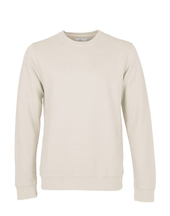 Colorful Standard Classic Organic Crew Ivory White. Sustainable men's and women's sweatshirts.