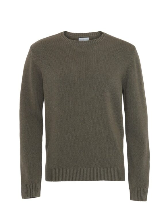 Merino Wool Crew Dusty Olive