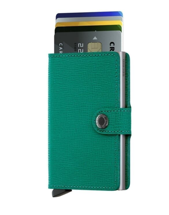 Miniwallet Crisple Emerald Silver | Secrid wallets & card holders