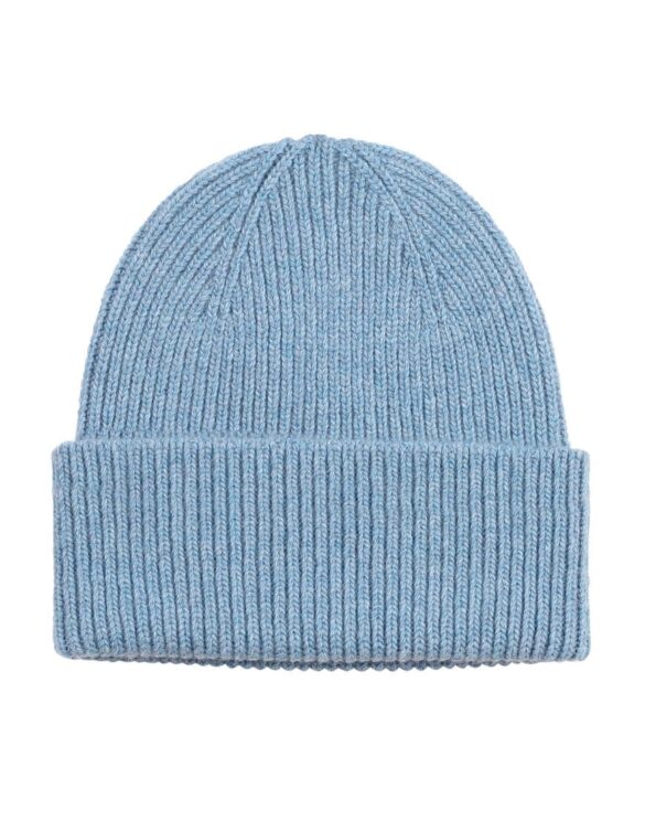 Merino Wool Hat Stone Blue