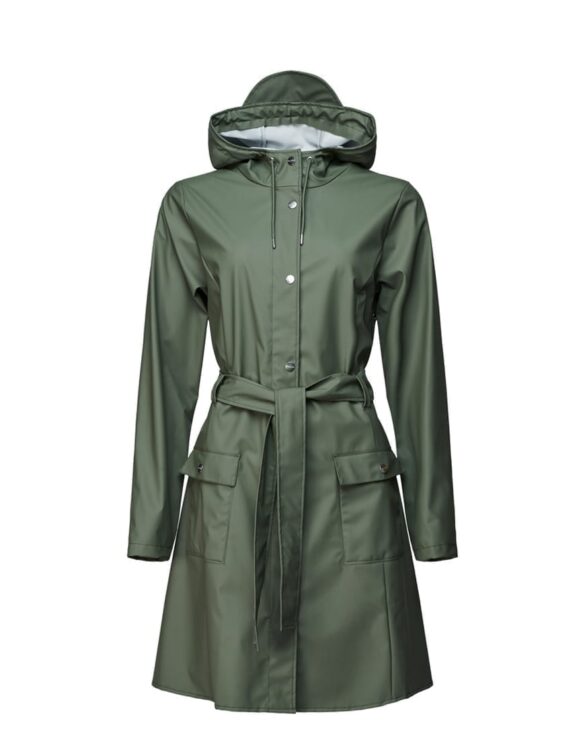 Rains Outerwear Curve Jacket Olive