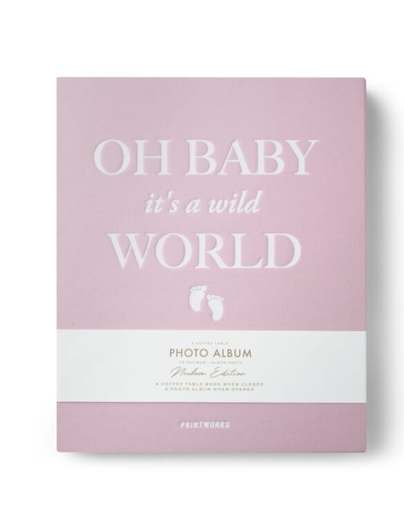 PrintWorks Market Photo Album - Baby it's a Wild World (pink)