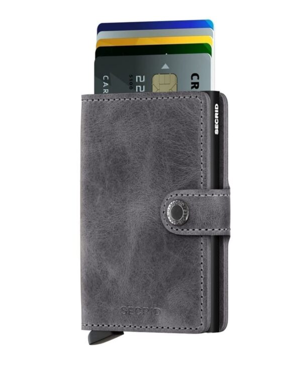 Miniwallet Vintage Grey-Black | Secrid wallets & card holders