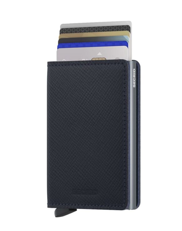 Slimwallet Saffiano Navy | Secrid wallets & card holders