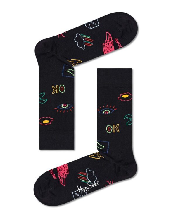 Happy Socks  Good Times Sock Black GTI01-9300