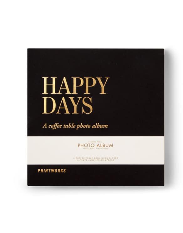 Printworks Market Home Photo Albums Photo Album Happy Days Black (S) PW00525