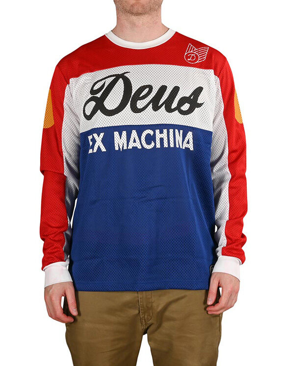 Deus Ex Machina Mehed Särgid ja jakid Saber Moto Jersey Tri Colour Särk DMF81562