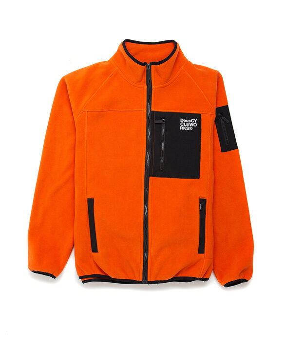 Deus Ex Machina Men Fleece jackets Cycleworks Fleece Zip Through Harvest Orange DMP2081160