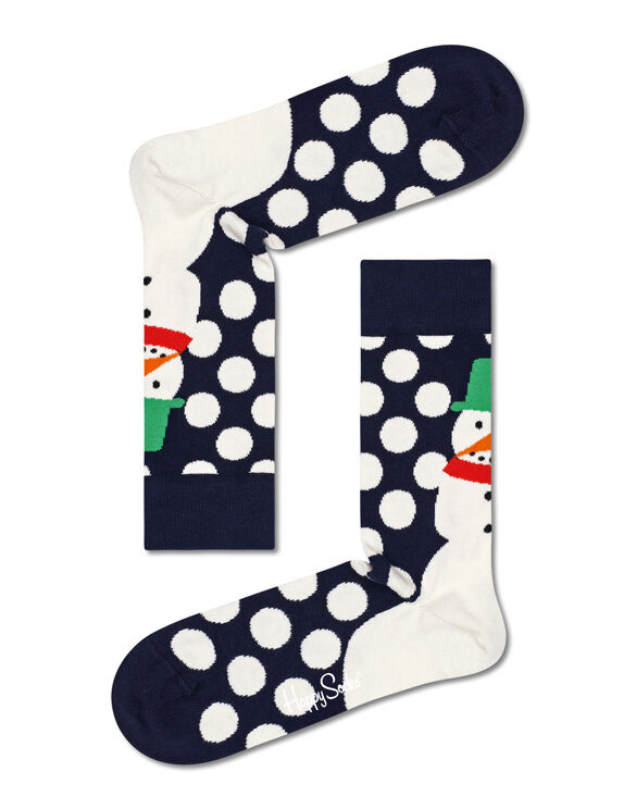 Happy Socks Snowman Socks Gift Set 3-Pack Sokid XSNO08-6500