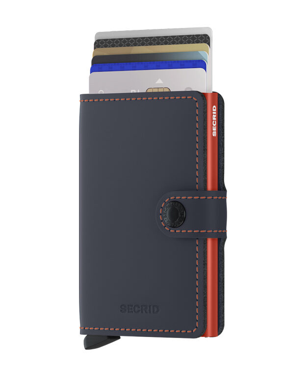 Secrid Accessories Wallets & cardholders Miniwallet Matte Nightblue & Orange MM-Night Blue & Orange