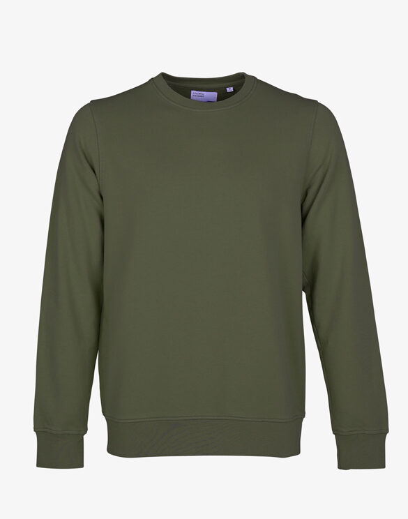 Colorful Standard Classic Organic Crew Seaweed Green. Sustainable men's and women's sweatshirts.