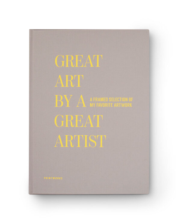 Printworks Market Great Art By a Great Artist Beige. Art Collection Book. Kunstiteoste kogumisraamat beež.