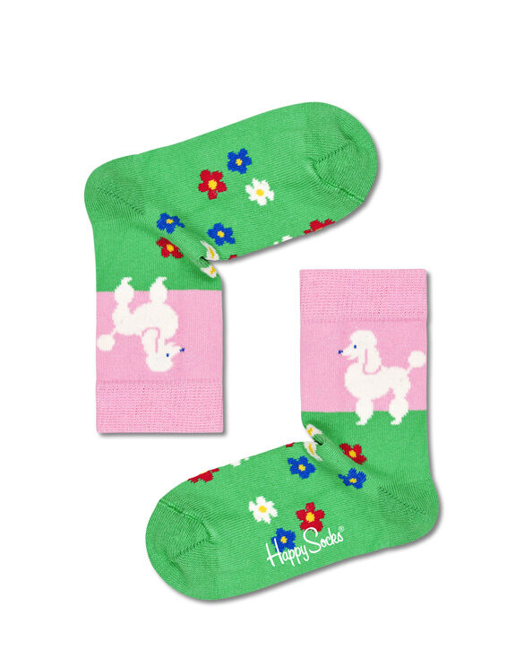 Happy Socks  Kids Poodle & Flowers Sock KPDF01-7300