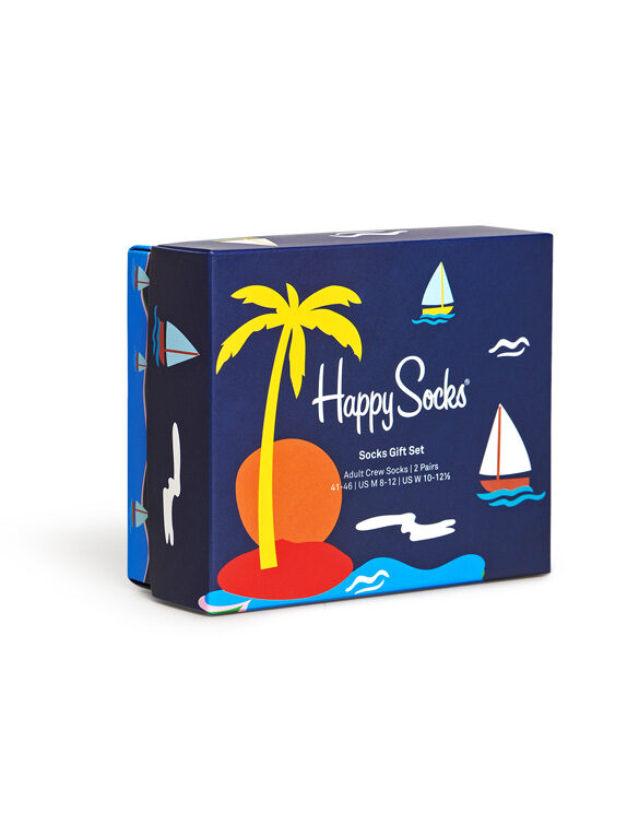 Happy Socks  2-Pack Sail Away Gift Set Sock XSAL02-6500